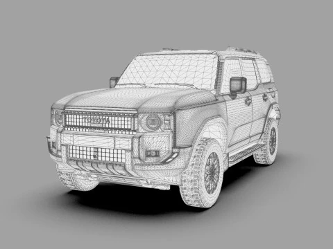 Toyota Land Cruiser LC250 2024 HQ interior 3D Model
