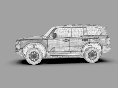 Toyota Land Cruiser LC250 2024 HQ interior 3D Model