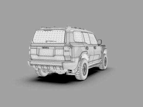 Toyota Land Cruiser LC250 2024 HQ interior 3D Model