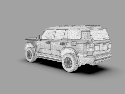 Toyota Land Cruiser LC250 2024 HQ interior 3D Model