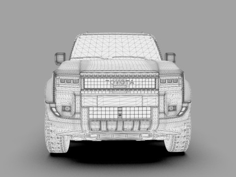 Toyota Land Cruiser LC250 2024 HQ interior 3D 모델