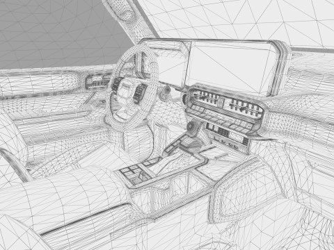 Toyota Land Cruiser LC250 2024 HQ interior 3D Model