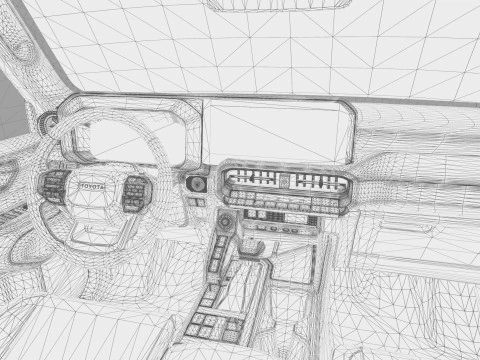 Toyota Land Cruiser LC250 2024 HQ interior 3D Model