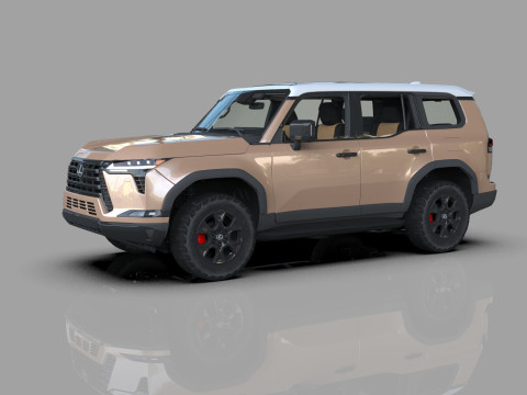 Lexus GX 2024 HQinterior 3Dモデル