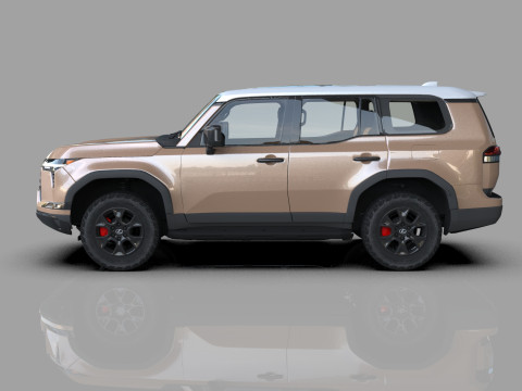 Lexus GX 2024 HQinterior 3Dモデル