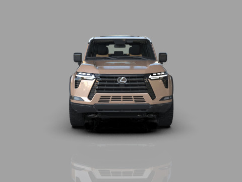 Lexus GX 2024 HQinterior 3Dモデル