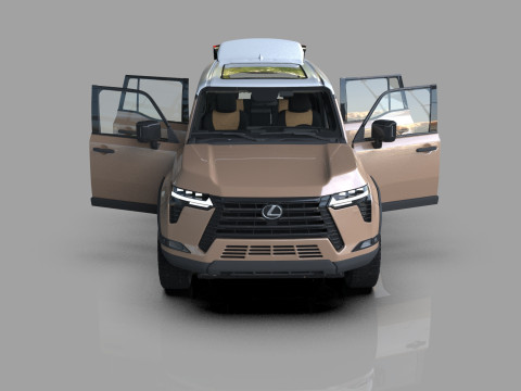 Lexus GX 2024 HQinterior 3Dモデル