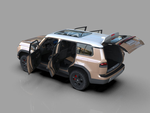 Lexus GX 2024 HQinterior 3Dモデル