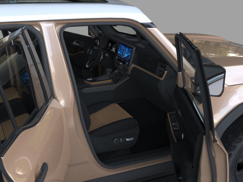 Lexus GX 2024 HQinterior 3Dモデル