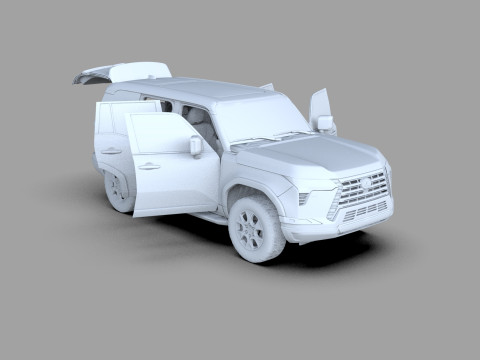 Lexus GX 2024 HQinterior 3Dモデル
