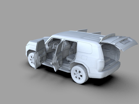 Lexus GX 2024 HQinterior 3Dモデル