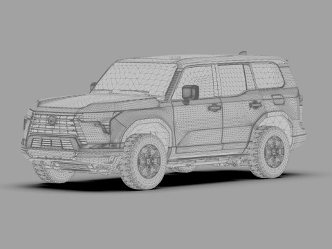 Lexus GX 2024 HQinterior 3Dモデル