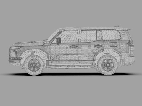Lexus GX 2024 HQinterior 3Dモデル