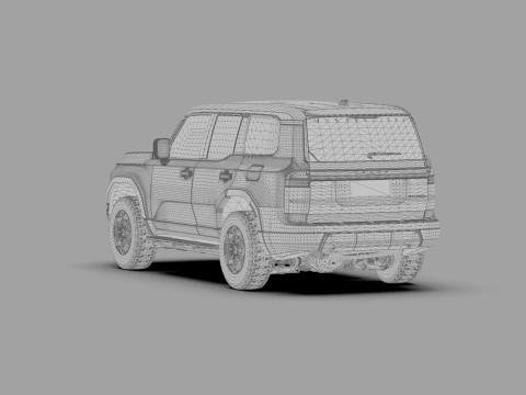 Lexus GX 2024 HQinterior 3Dモデル