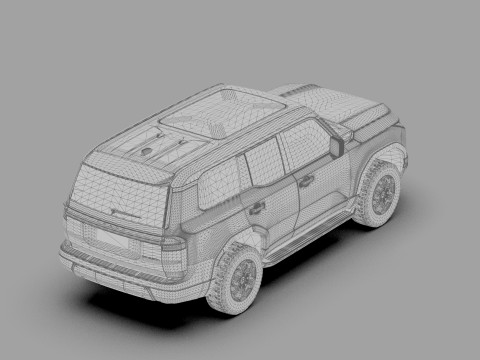 Lexus GX 2024 HQinterior 3Dモデル