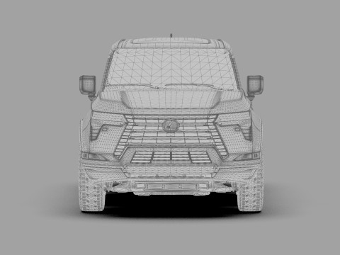 Lexus GX 2024 HQinterior 3Dモデル