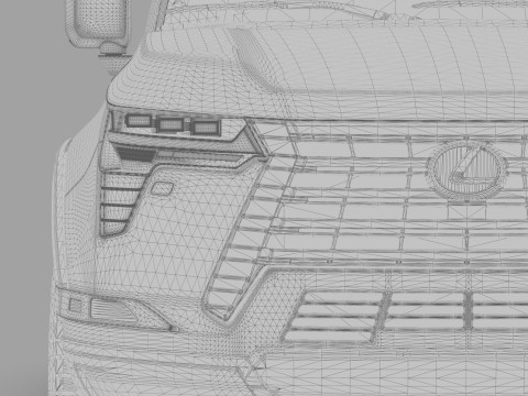 Lexus GX 2024 HQinterior 3Dモデル
