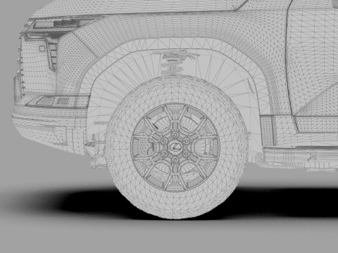 Lexus GX 2024 HQinterior 3Dモデル