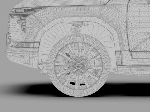 Lexus GX 2024 HQinterior 3Dモデル