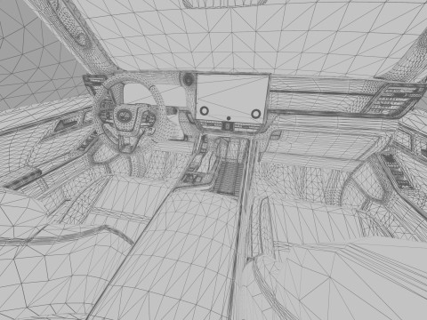 Lexus GX 2024 HQinterior 3Dモデル