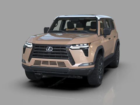 雷克萨斯 GX 2024 HQ 内饰 3D 模型