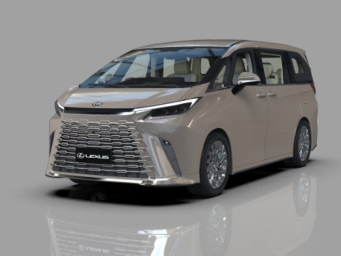 Lexus LM 2024 HQinterior 3Dモデル