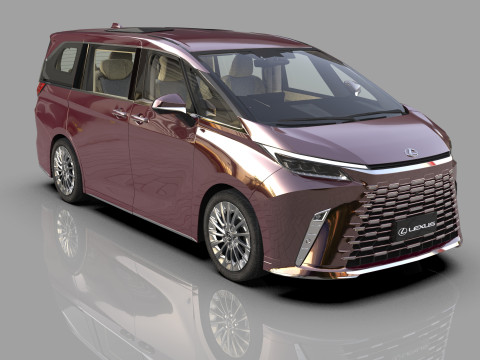 Lexus LM 2024 HQinterior 3D Model