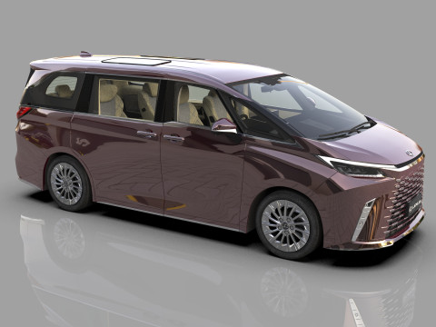 Lexus LM 2024 HQinterior 3D Model
