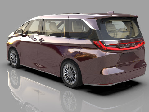 Lexus LM 2024 HQinterior 3D Model
