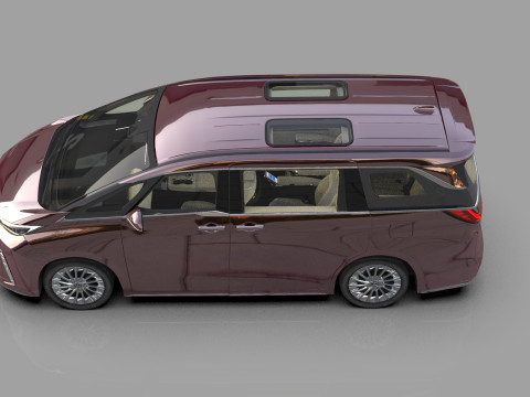 Lexus LM 2024 HQinterior 3D Model