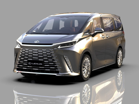 Lexus LM 2024 HQinterior Modelo 3D