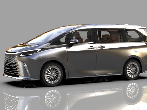Lexus LM 2024 HQinterior 3D Model