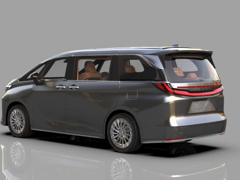 Lexus LM 2024 HQinterior 3D Model