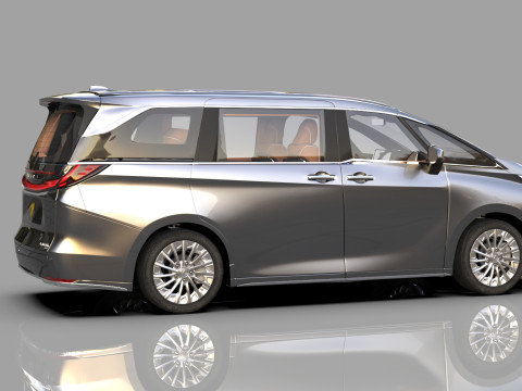 Lexus LM 2024 HQinterior 3D Model