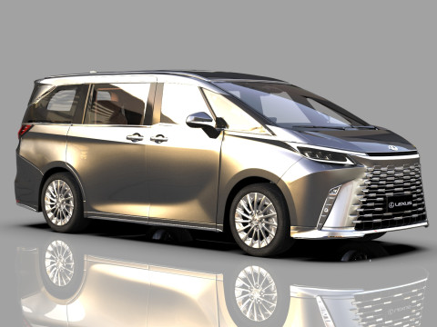Lexus LM 2024 HQinterior 3D Model