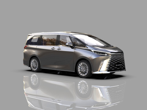 Lexus LM 2024 HQinterior 3D Model