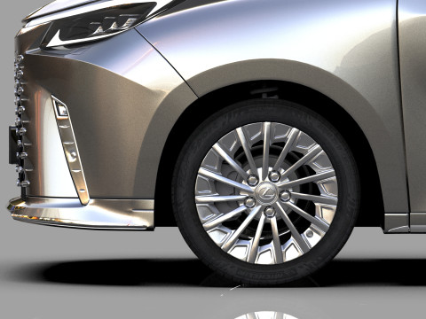 Lexus LM 2024 HQinterior 3D Model