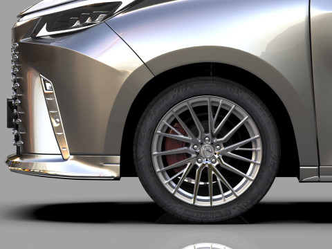 Lexus LM 2024 HQinterior 3D Model