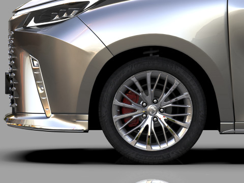 Lexus LM 2024 HQinterior 3D Model