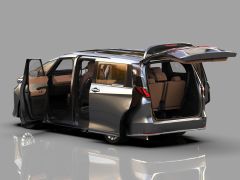 Lexus LM 2024 HQinterior 3D Model