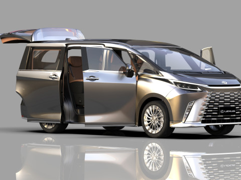 Lexus LM 2024 HQinterior 3D Model