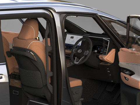 Lexus LM 2024 HQinterior 3D Model