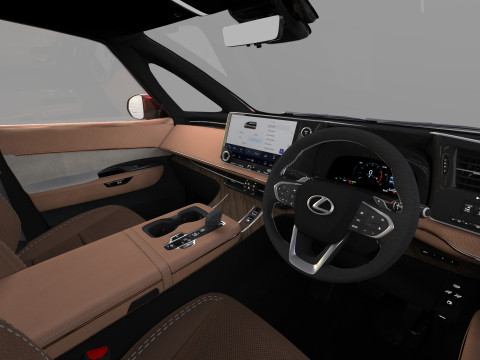 Lexus LM 2024 HQinterior 3D Model