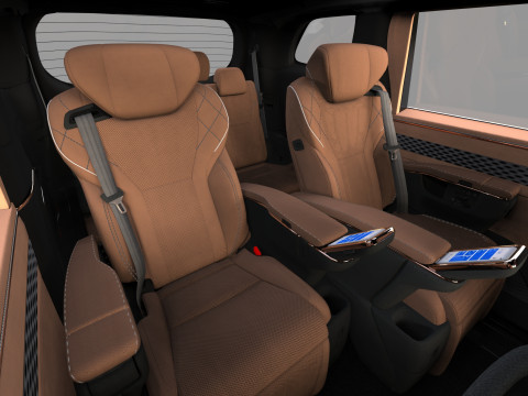 Lexus LM 2024 HQinterior 3D Model