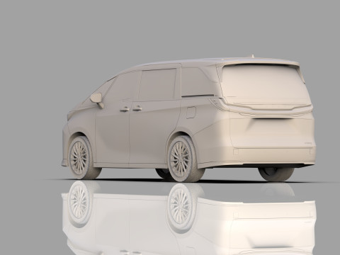 Lexus LM 2024 HQinterior 3D Model