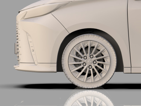 Lexus LM 2024 HQinterior 3D Model