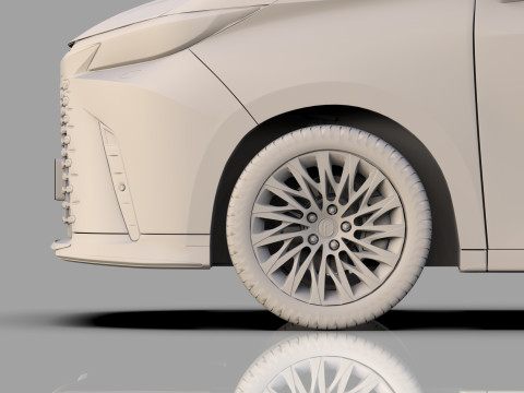 Lexus LM 2024 HQinterior 3D Model