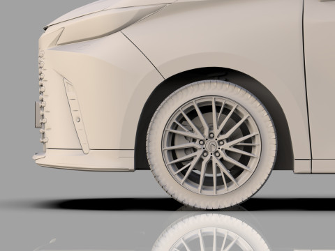 Lexus LM 2024 HQinterior 3D Model