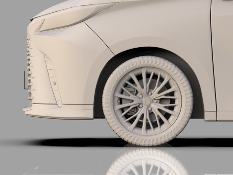 Lexus LM 2024 HQinterior 3D Model