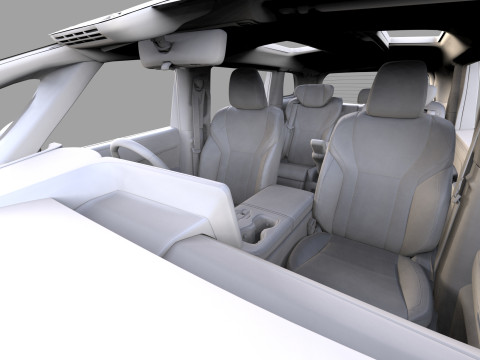 Lexus LM 2024 HQinterior 3D Model